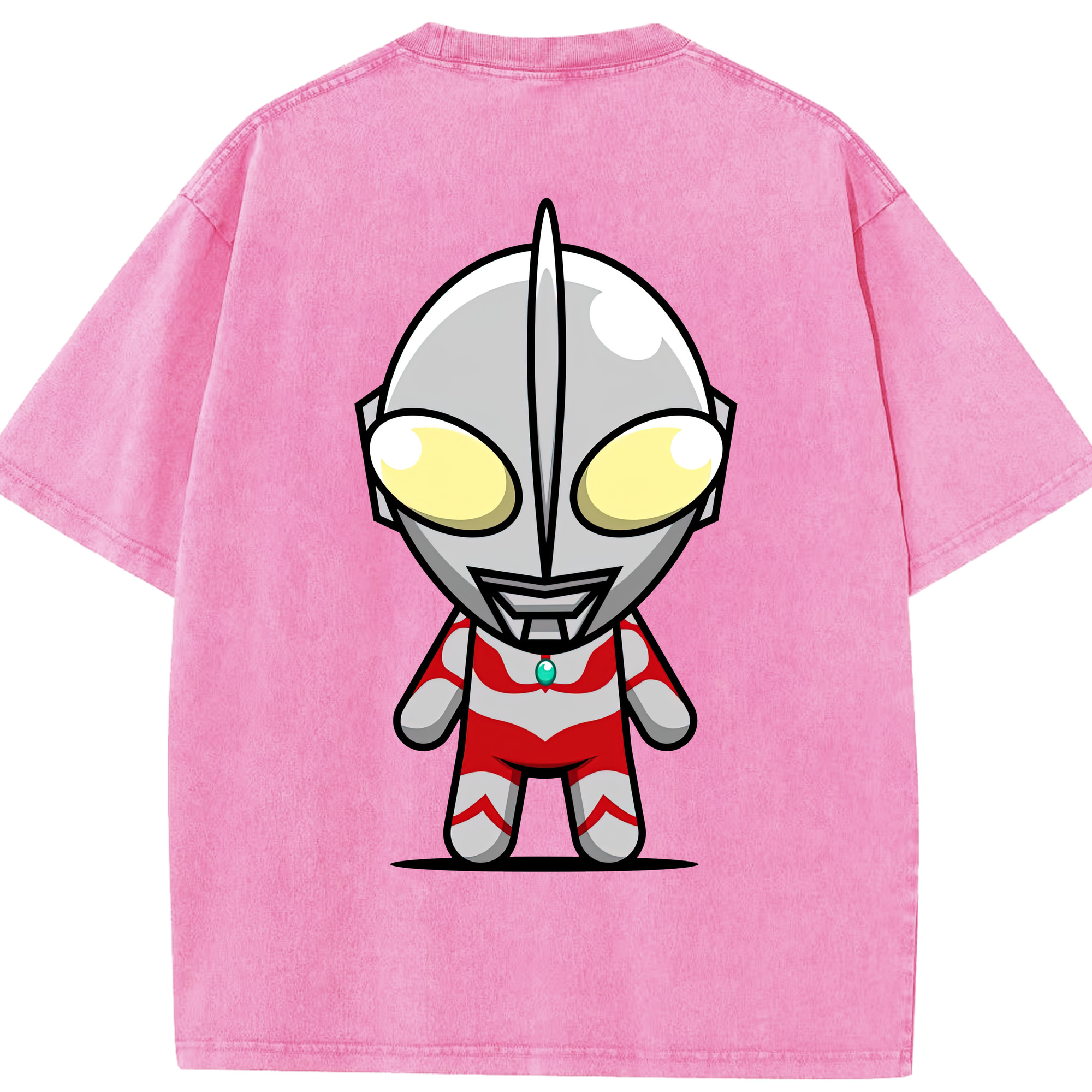 （画像用） ウルトラマン Ultraman 綿100% ヴィンテージ風 半袖Tシャツ（背面プリント）